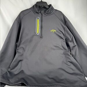 Callaway Black XL half zip fleece performance pullover